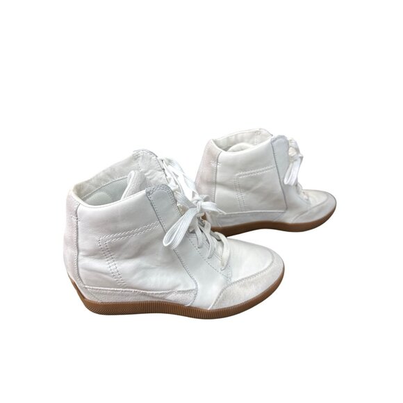 Sorel Womens White Leather High-Top Sneakers ankle boots Size 8.5 SKU 8988 - Picture 5 of 12